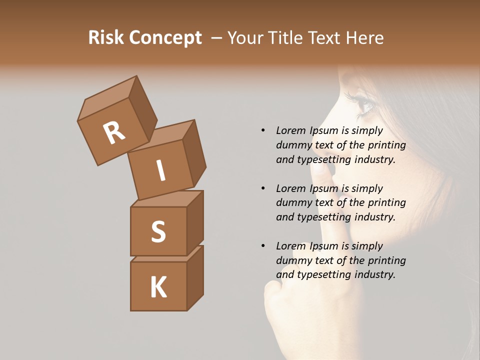 Woman Sign Calm PowerPoint Template