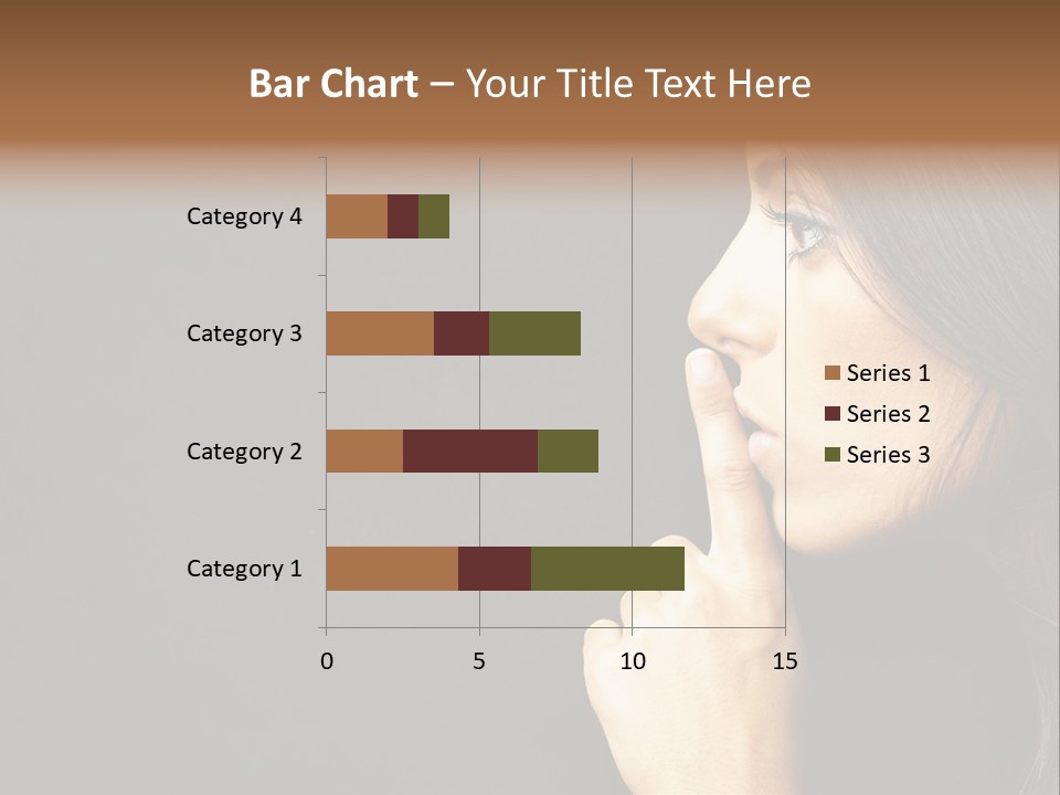 Woman Sign Calm PowerPoint Template