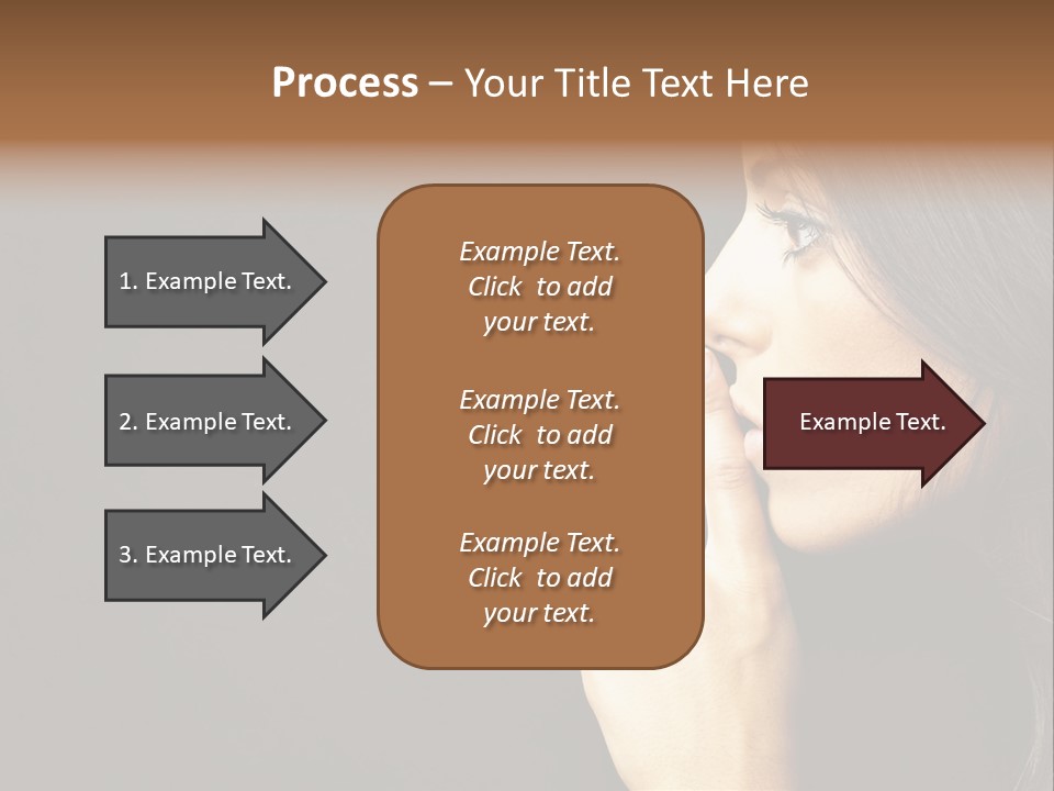 Woman Sign Calm PowerPoint Template