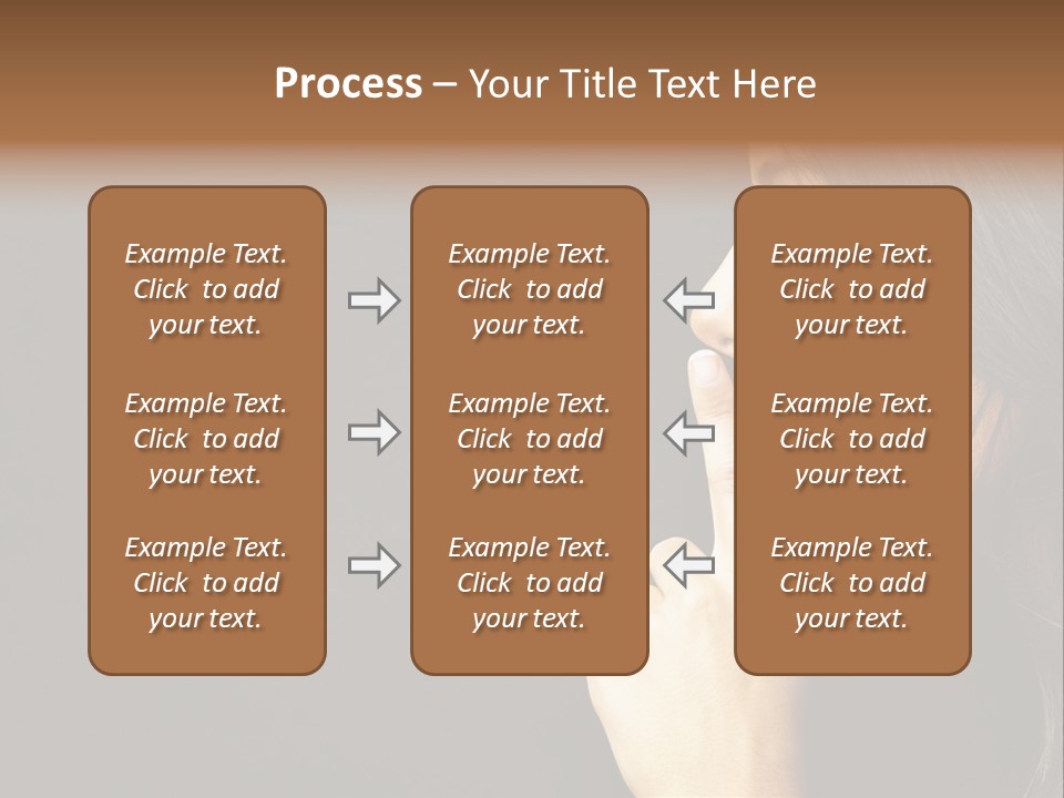 Woman Sign Calm PowerPoint Template