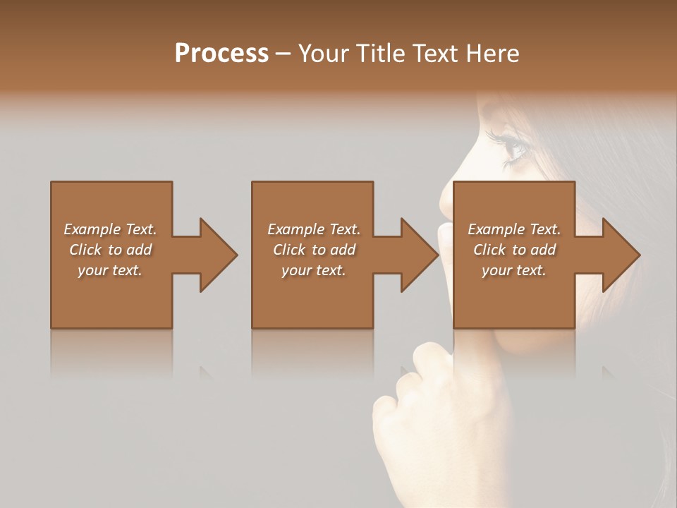 Woman Sign Calm PowerPoint Template