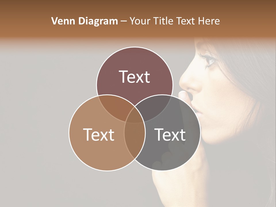 Woman Sign Calm PowerPoint Template