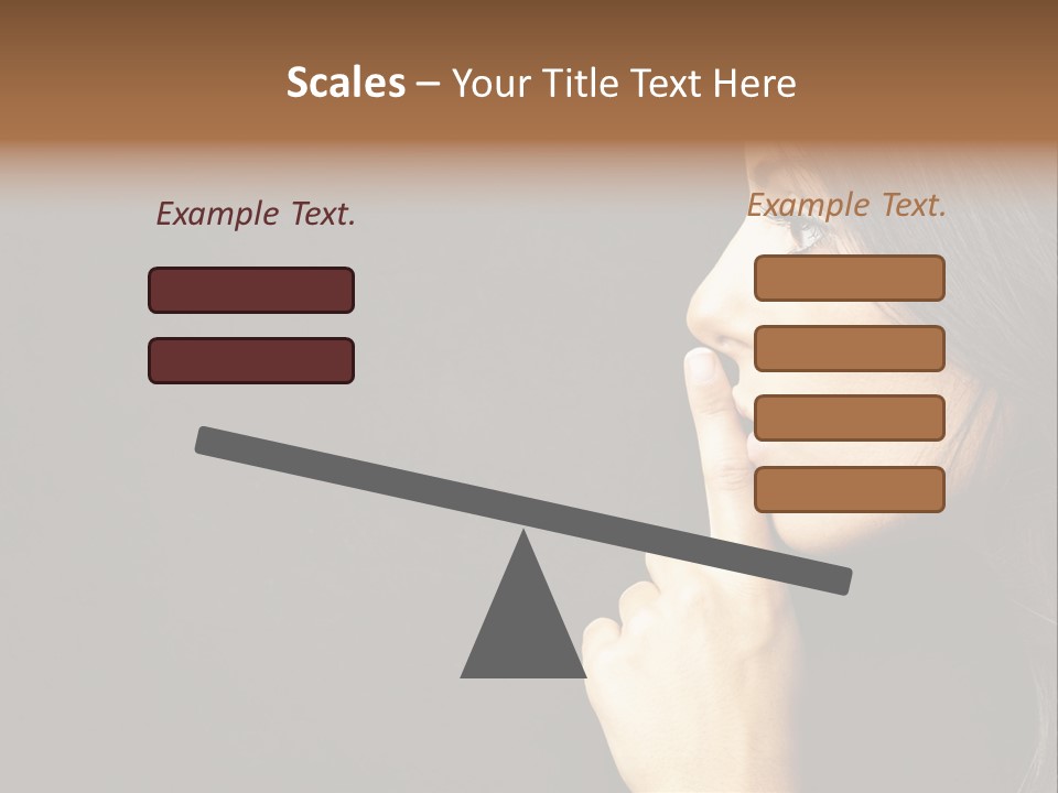 Woman Sign Calm PowerPoint Template