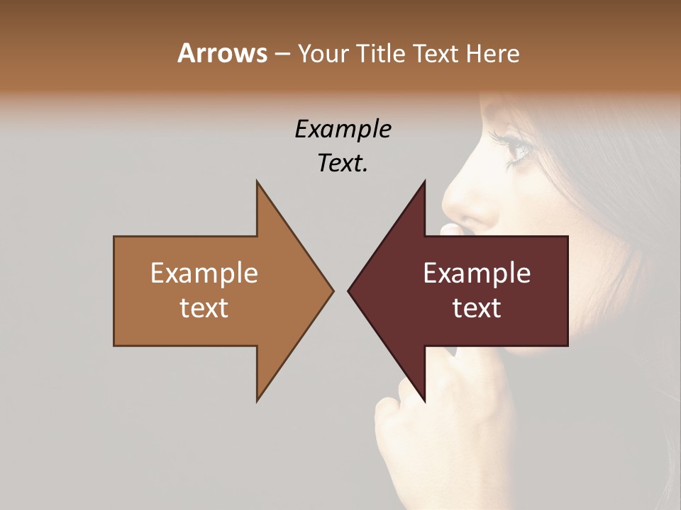 Woman Sign Calm PowerPoint Template