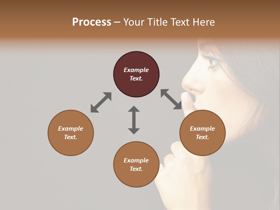 Woman Sign Calm PowerPoint Template