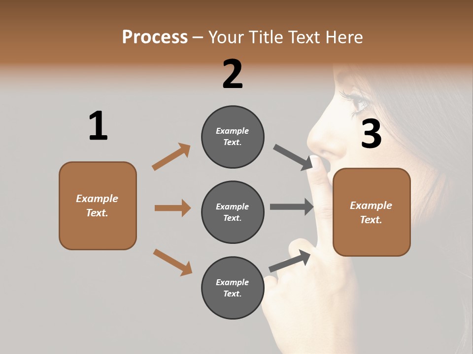 Woman Sign Calm PowerPoint Template