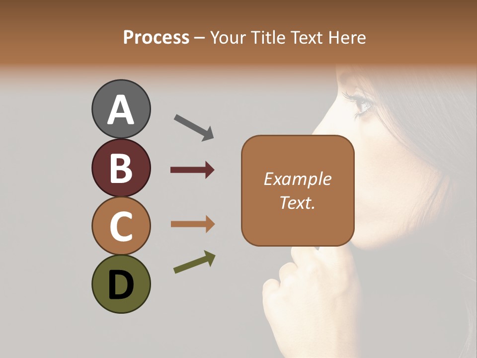 Woman Sign Calm PowerPoint Template