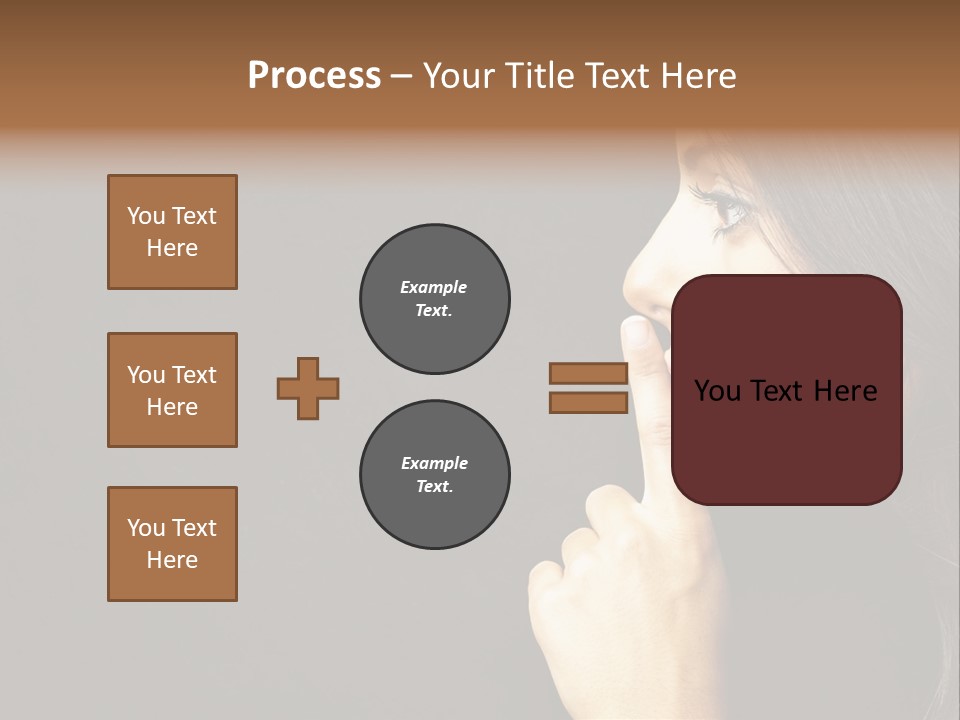 Woman Sign Calm PowerPoint Template