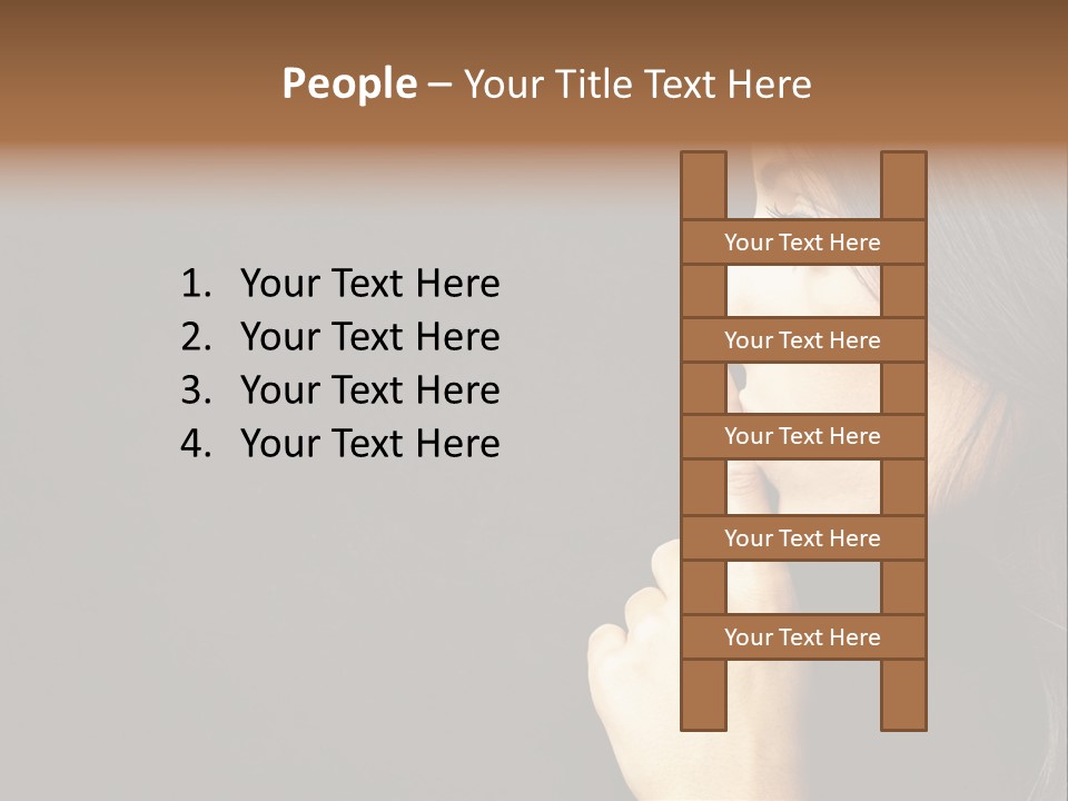 Woman Sign Calm PowerPoint Template
