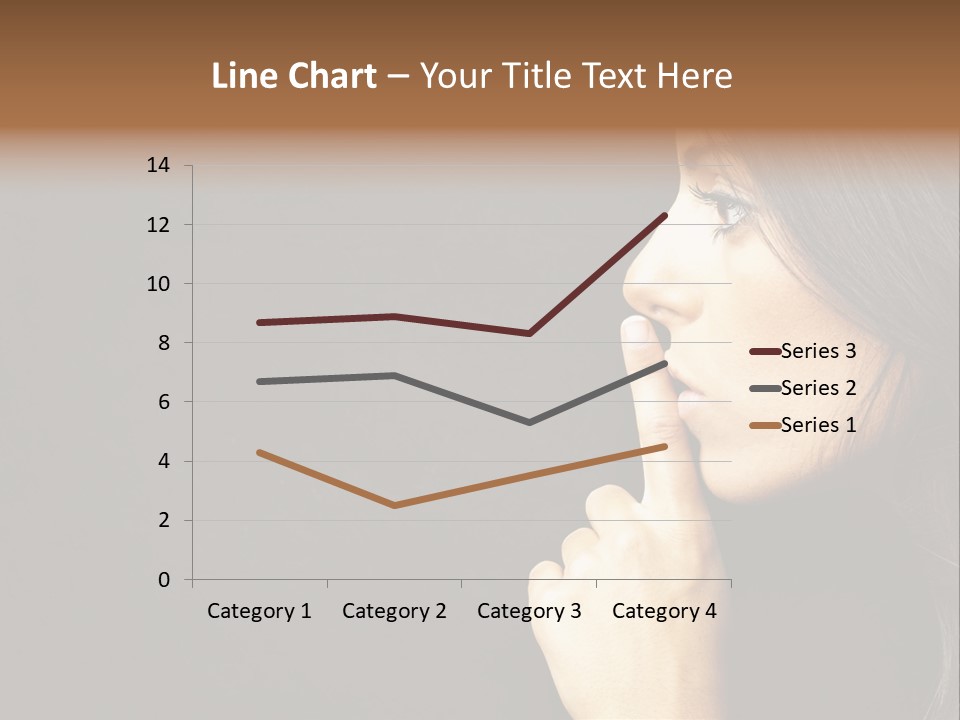 Woman Sign Calm PowerPoint Template