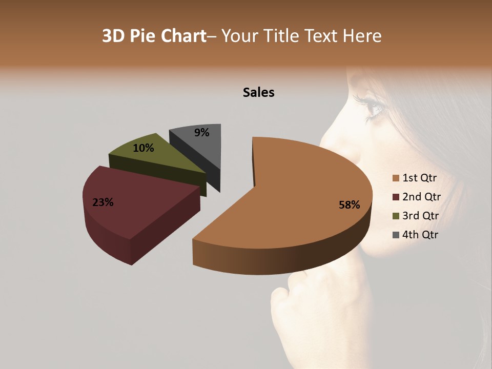 Woman Sign Calm PowerPoint Template