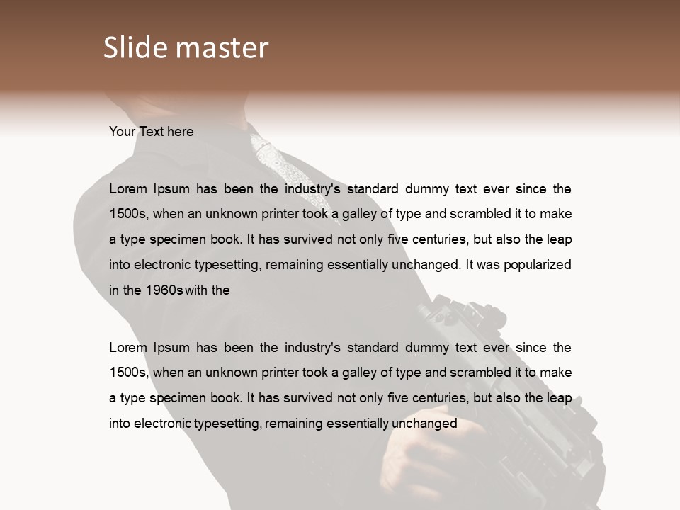 Shoot Security Violence PowerPoint Template