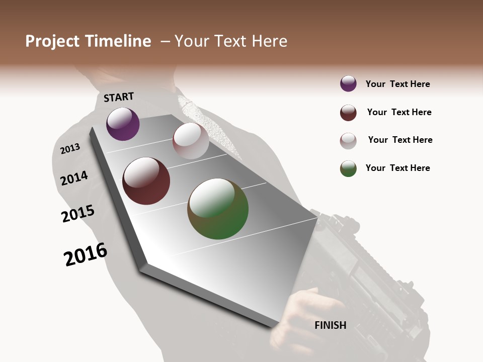 Shoot Security Violence PowerPoint Template