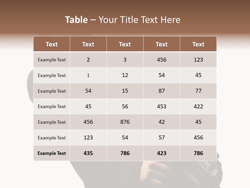 Shoot Security Violence PowerPoint Template