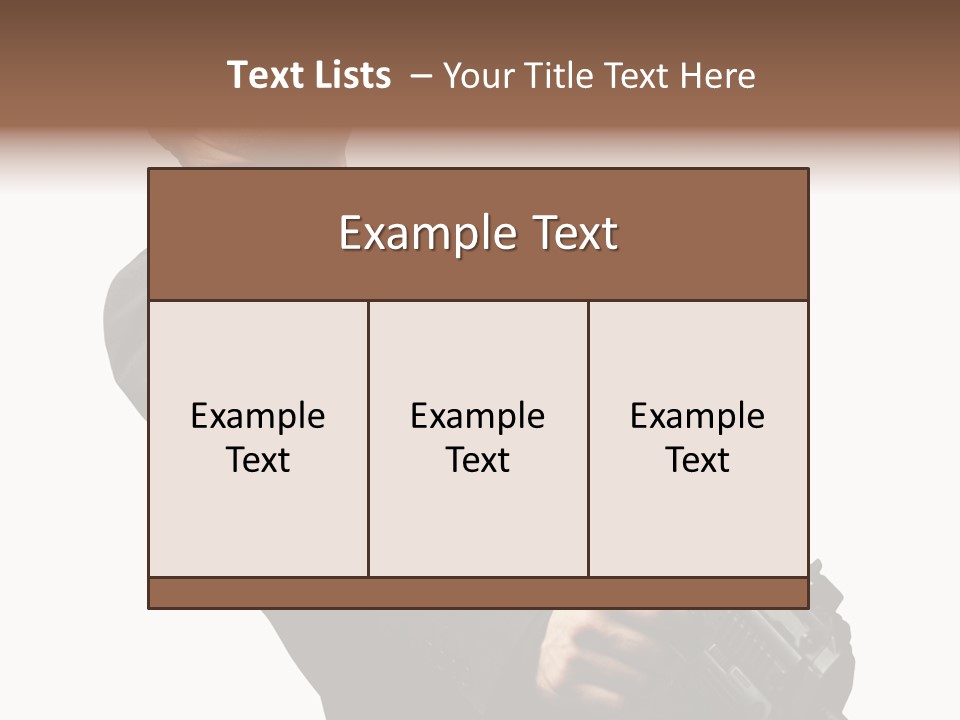 Shoot Security Violence PowerPoint Template