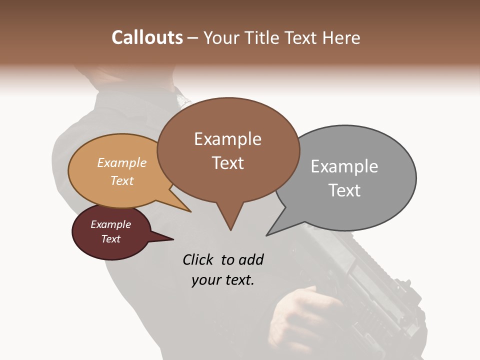 Shoot Security Violence PowerPoint Template