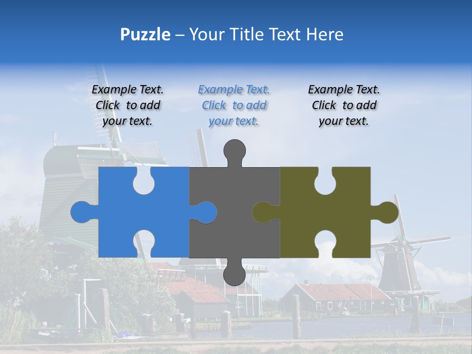 Netherlands Energy Countryside PowerPoint Template