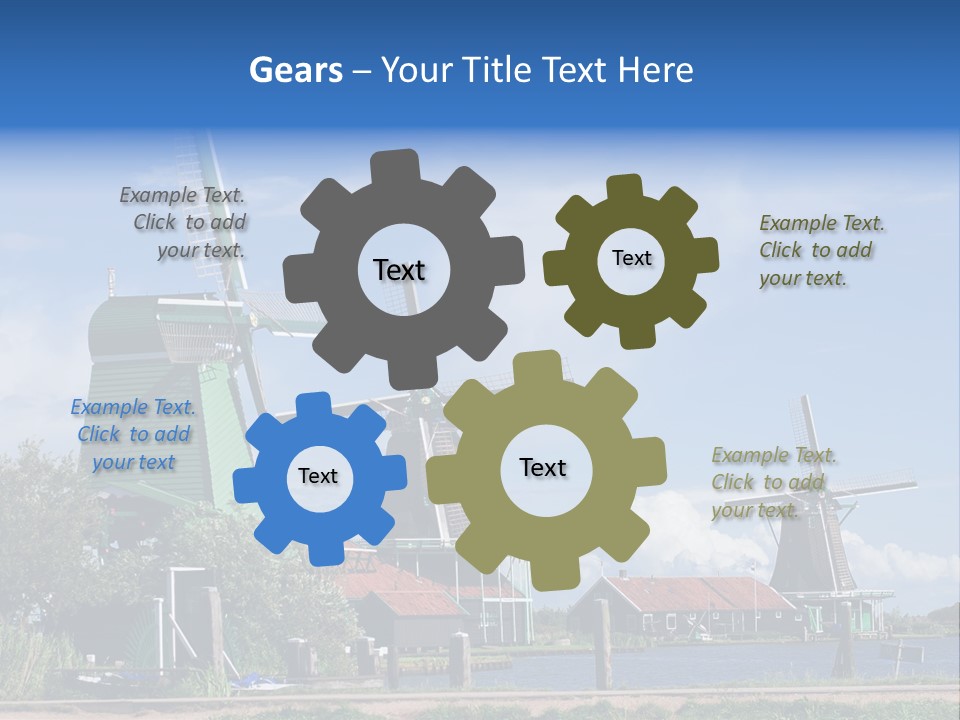 Netherlands Energy Countryside PowerPoint Template