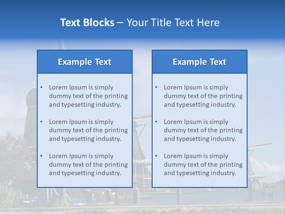 Netherlands Energy Countryside PowerPoint Template