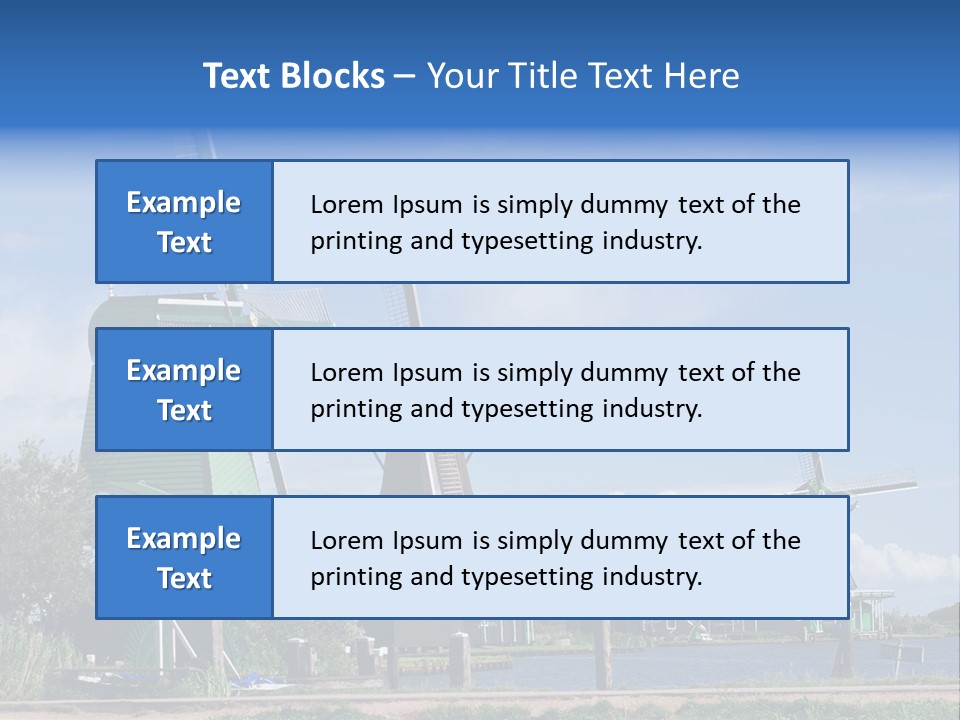 Netherlands Energy Countryside PowerPoint Template
