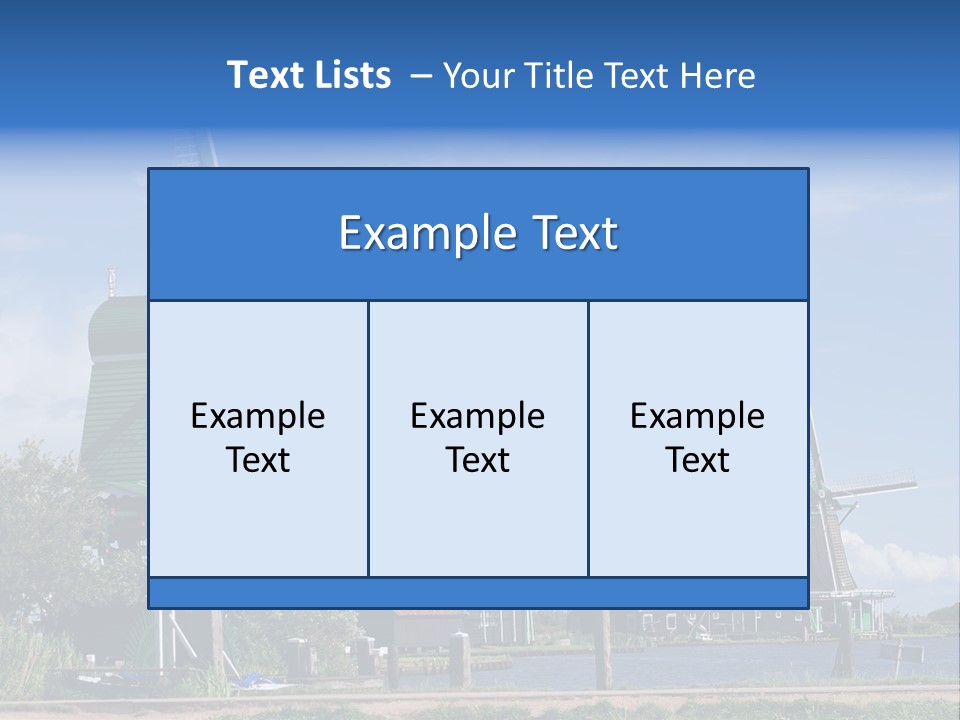 Netherlands Energy Countryside PowerPoint Template