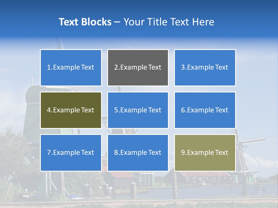 Netherlands Energy Countryside PowerPoint Template