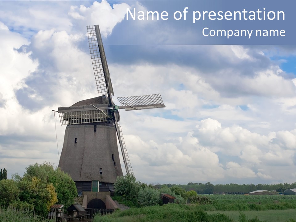 Old Wind Outside PowerPoint Template