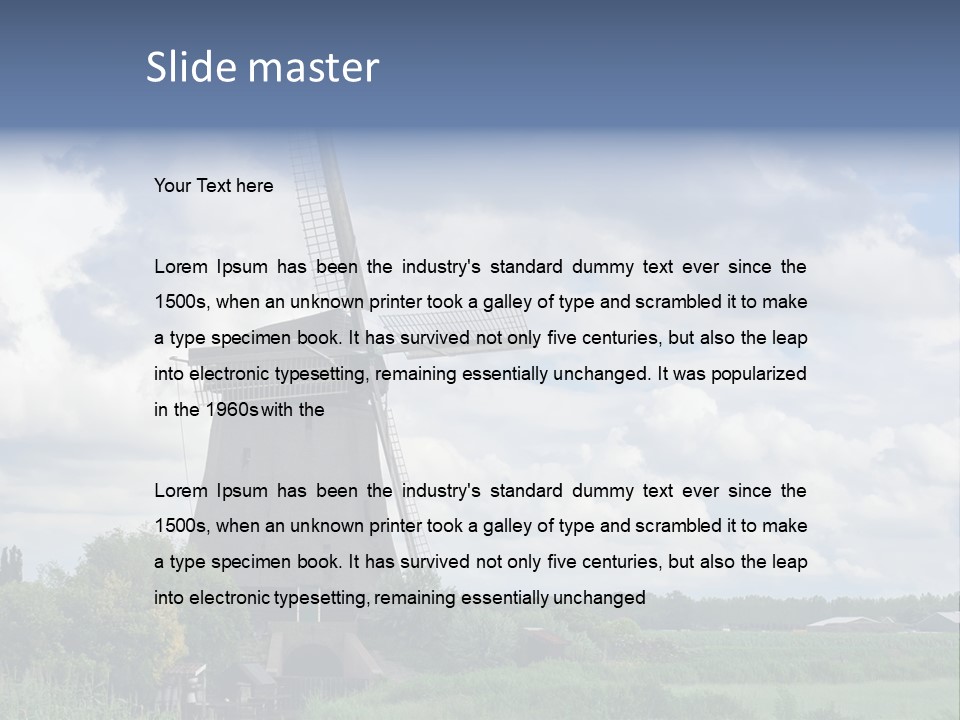 Old Wind Outside PowerPoint Template