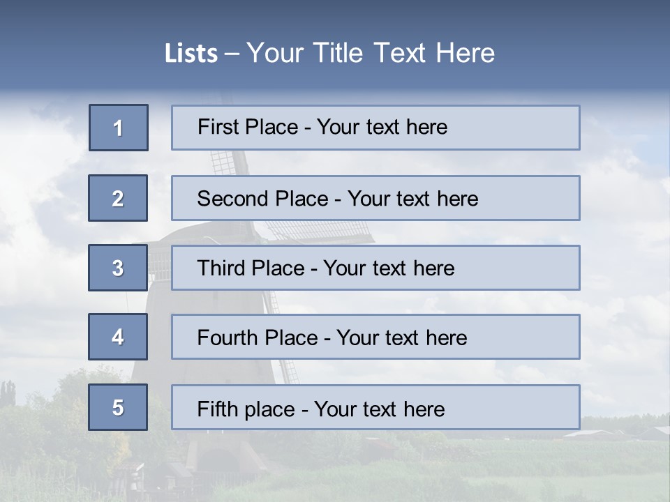Old Wind Outside PowerPoint Template
