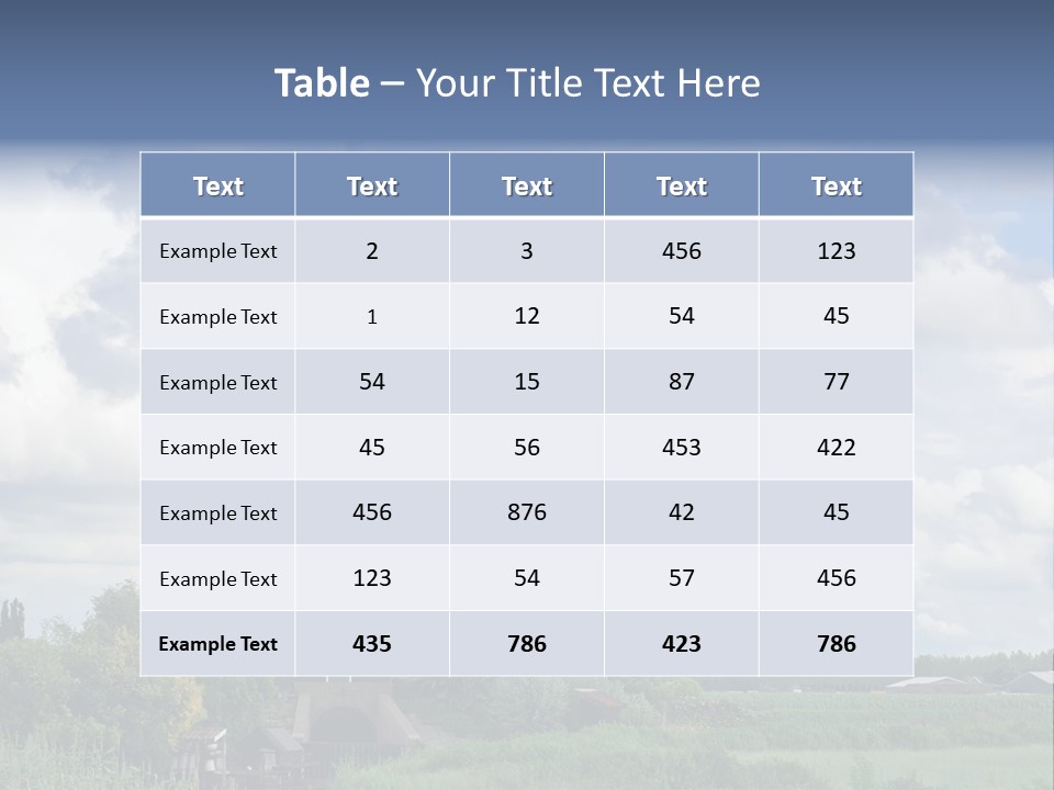 Old Wind Outside PowerPoint Template