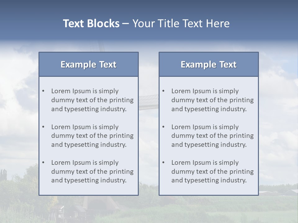 Old Wind Outside PowerPoint Template