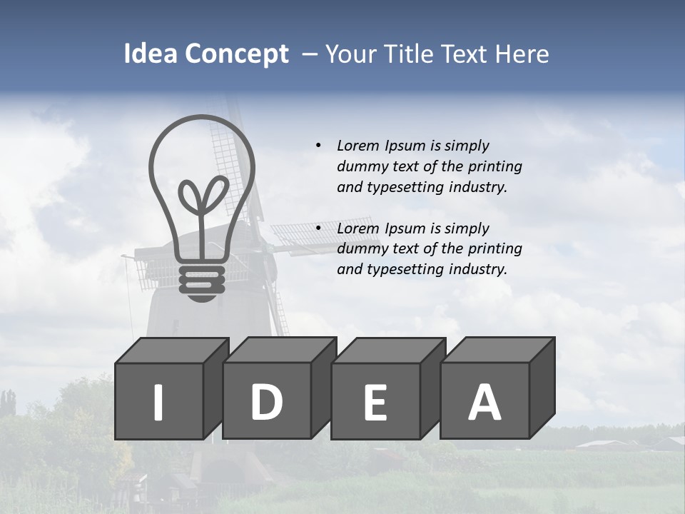 Old Wind Outside PowerPoint Template