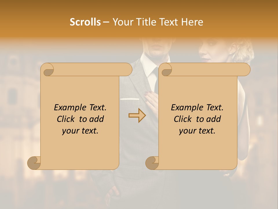 White Romantic Lawyer PowerPoint Template