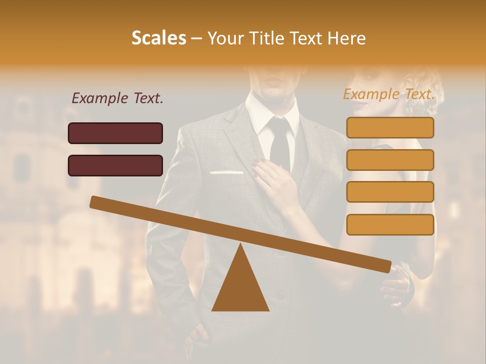 White Romantic Lawyer PowerPoint Template