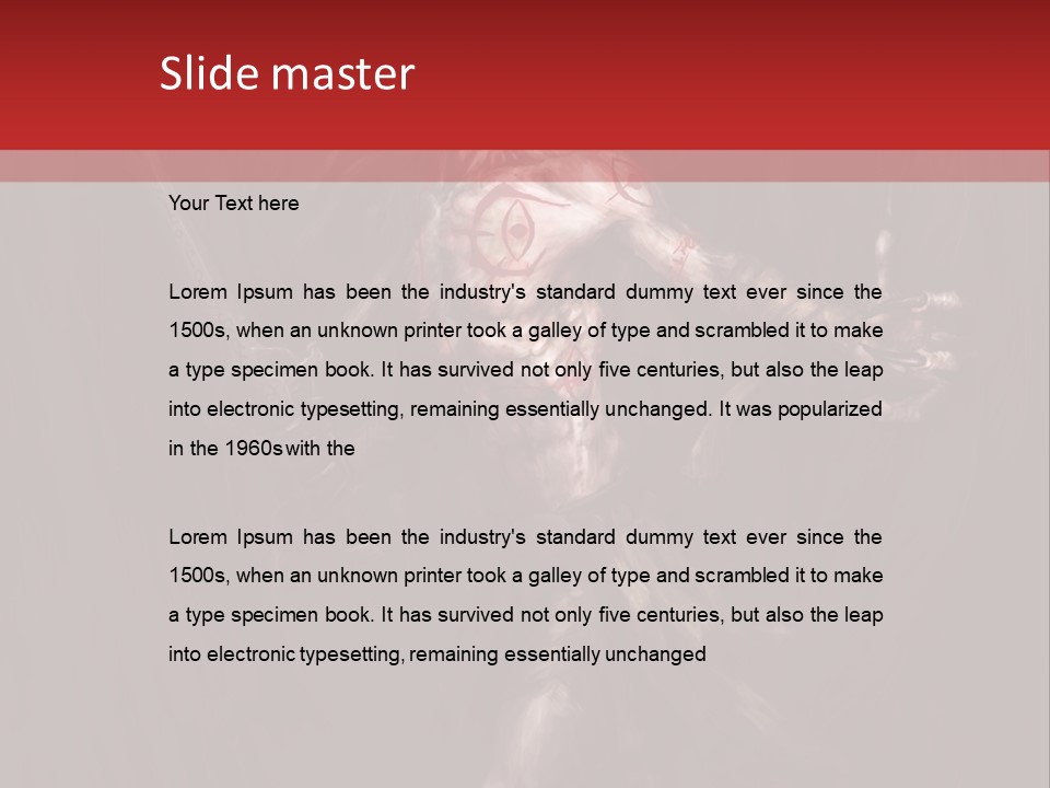 Death Satan Illustration PowerPoint Template