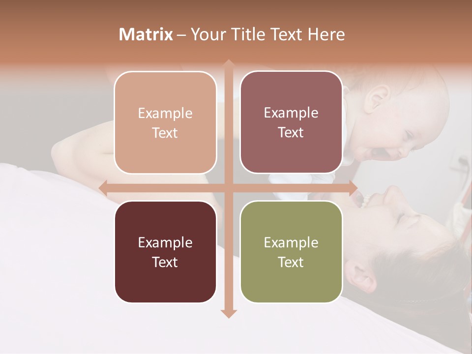 Carefree Offspring Beautiful PowerPoint Template