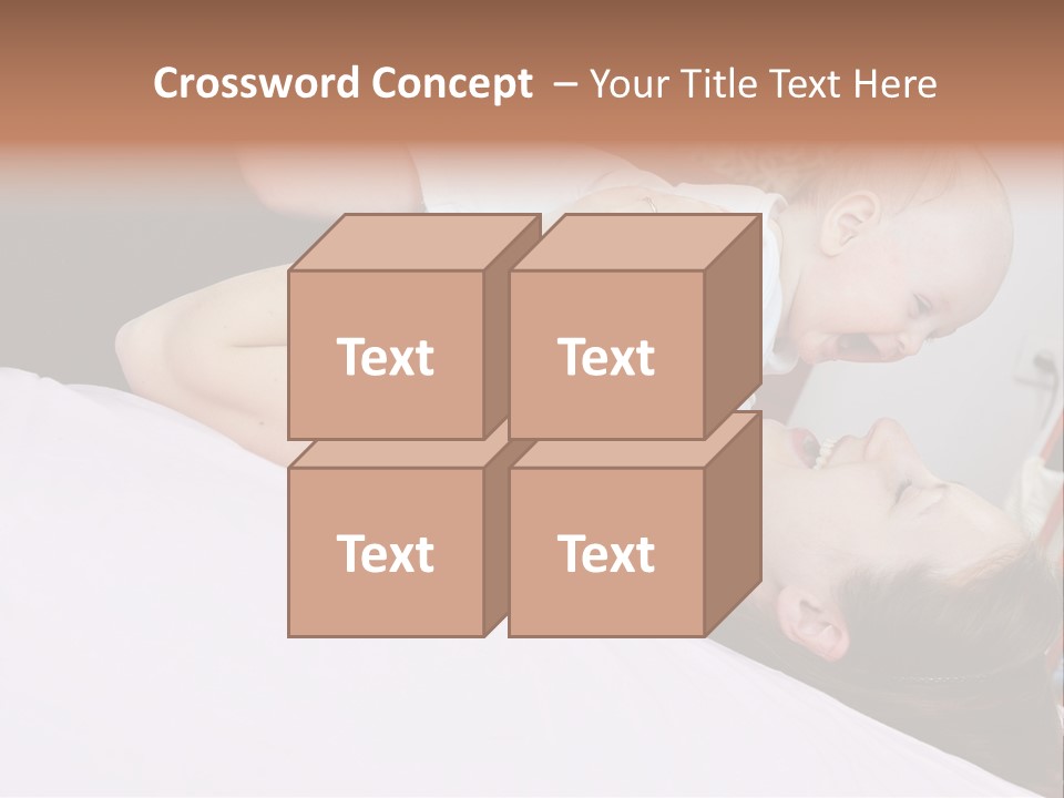 Carefree Offspring Beautiful PowerPoint Template