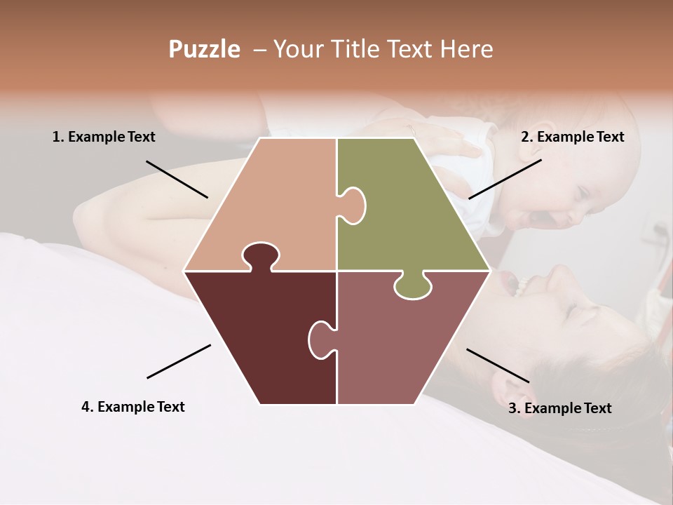 Carefree Offspring Beautiful PowerPoint Template