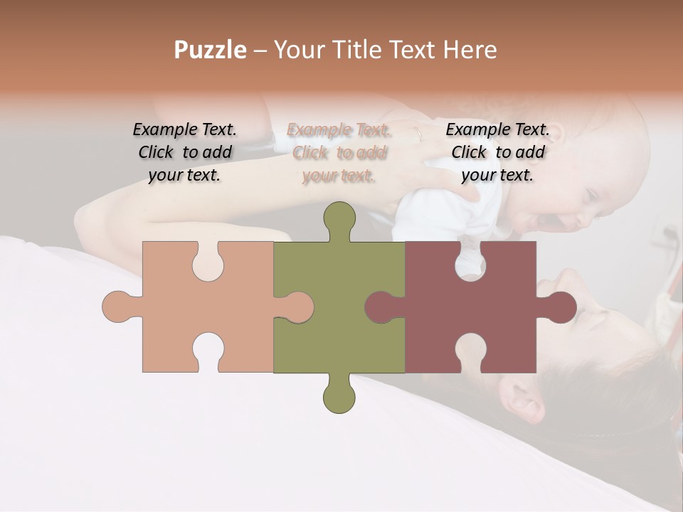 Carefree Offspring Beautiful PowerPoint Template