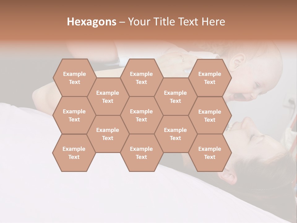 Carefree Offspring Beautiful PowerPoint Template