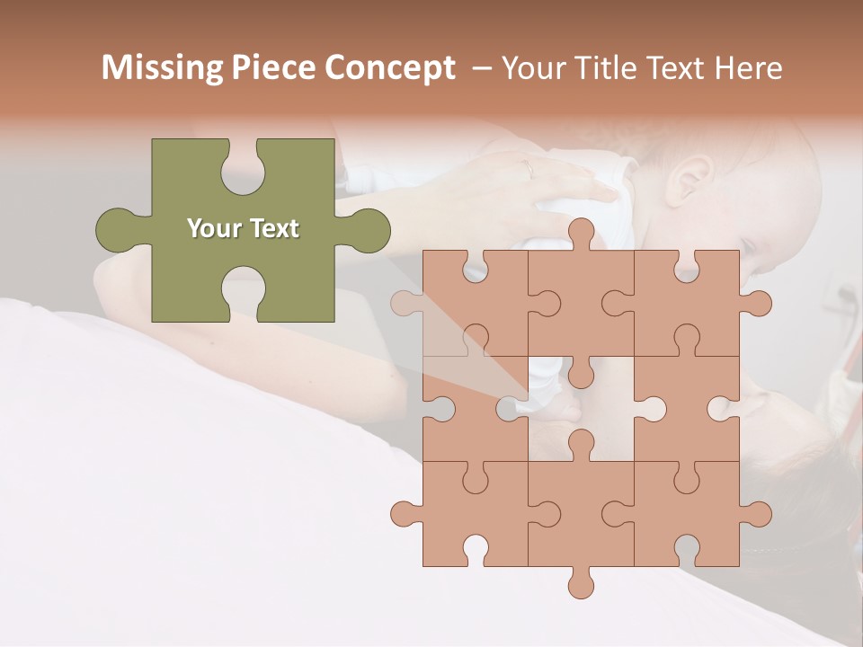 Carefree Offspring Beautiful PowerPoint Template