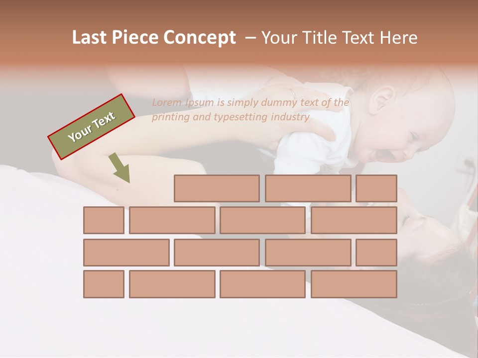 Carefree Offspring Beautiful PowerPoint Template