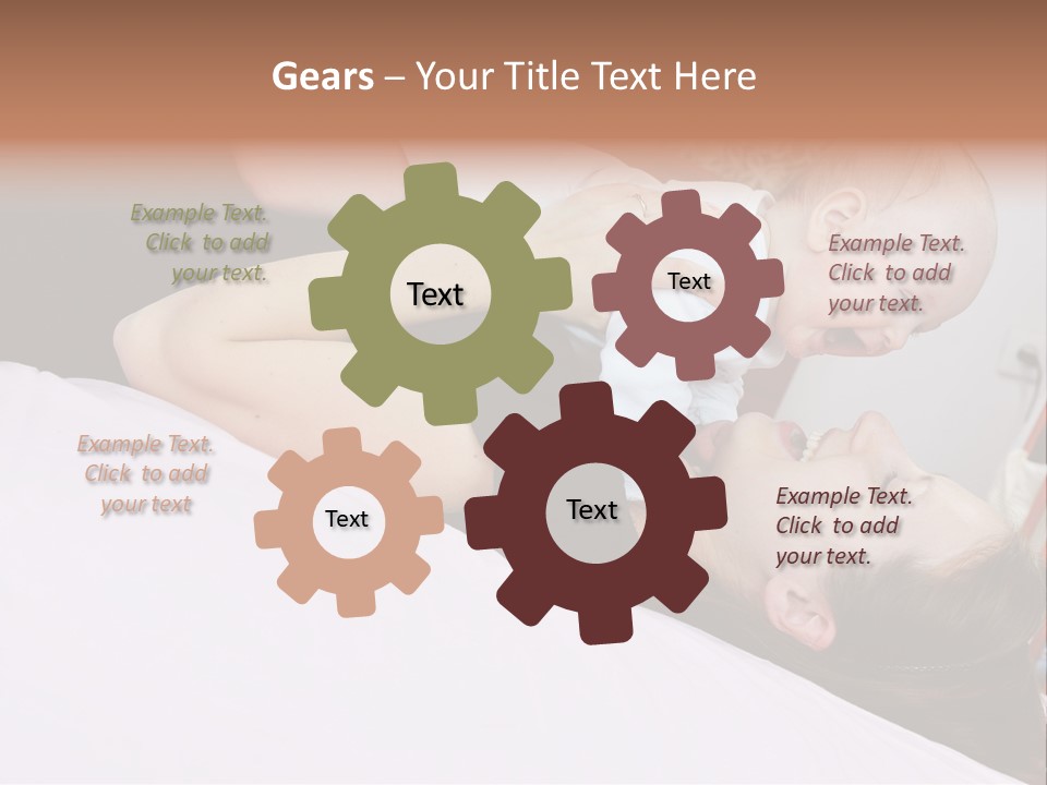 Carefree Offspring Beautiful PowerPoint Template