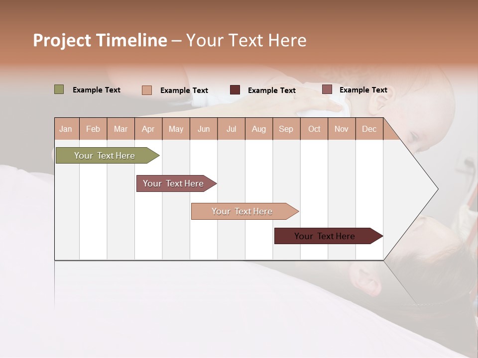Carefree Offspring Beautiful PowerPoint Template