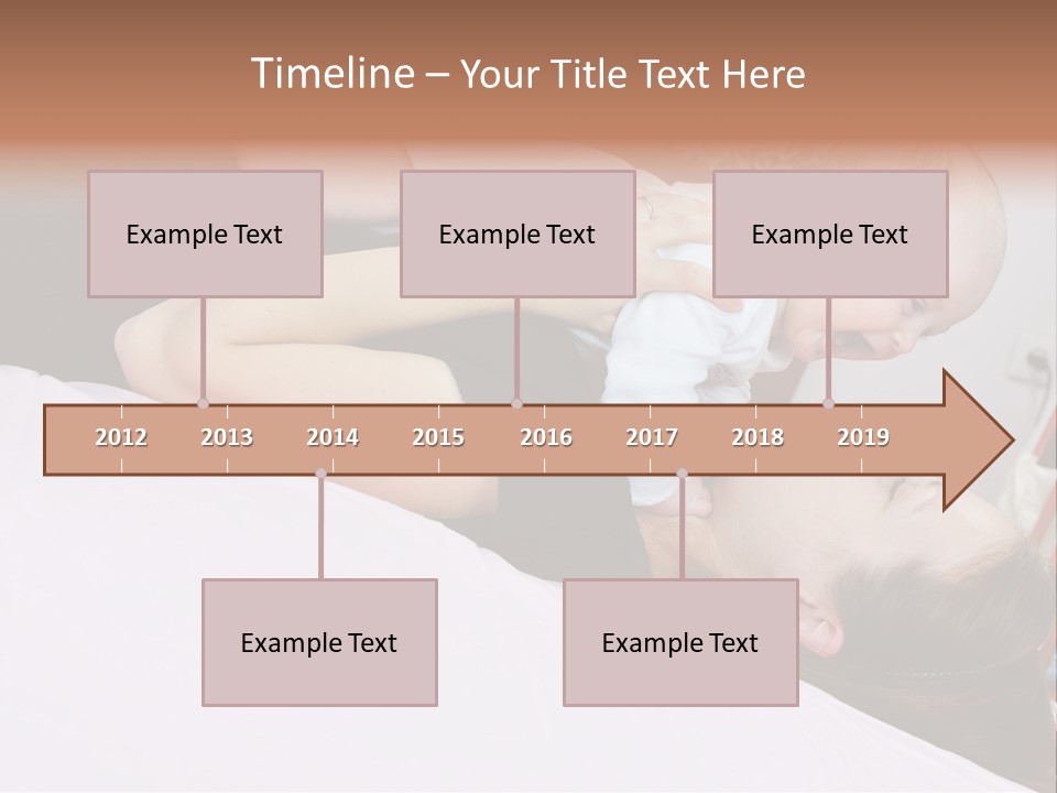 Carefree Offspring Beautiful PowerPoint Template
