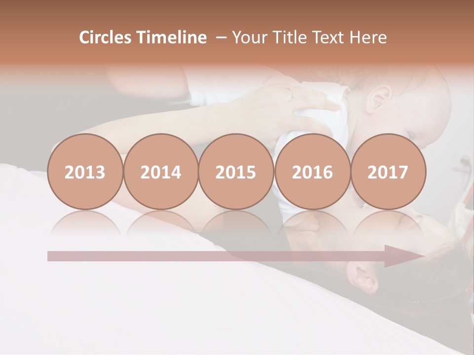 Carefree Offspring Beautiful PowerPoint Template