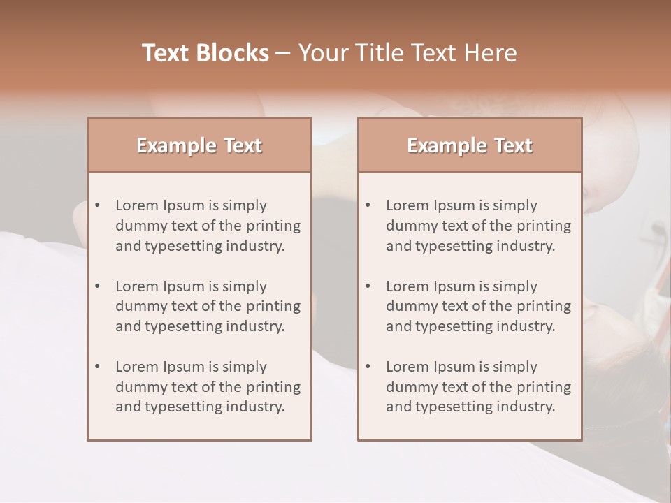 Carefree Offspring Beautiful PowerPoint Template