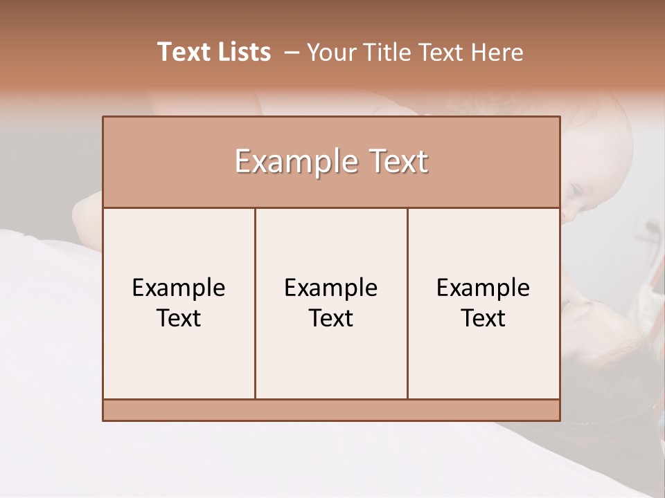 Carefree Offspring Beautiful PowerPoint Template