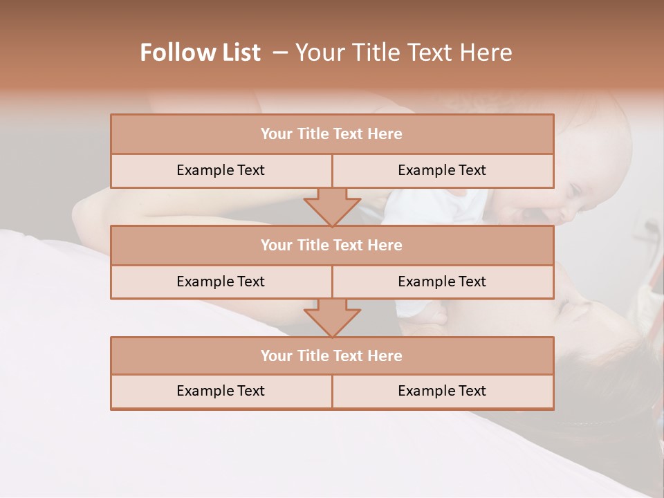 Carefree Offspring Beautiful PowerPoint Template