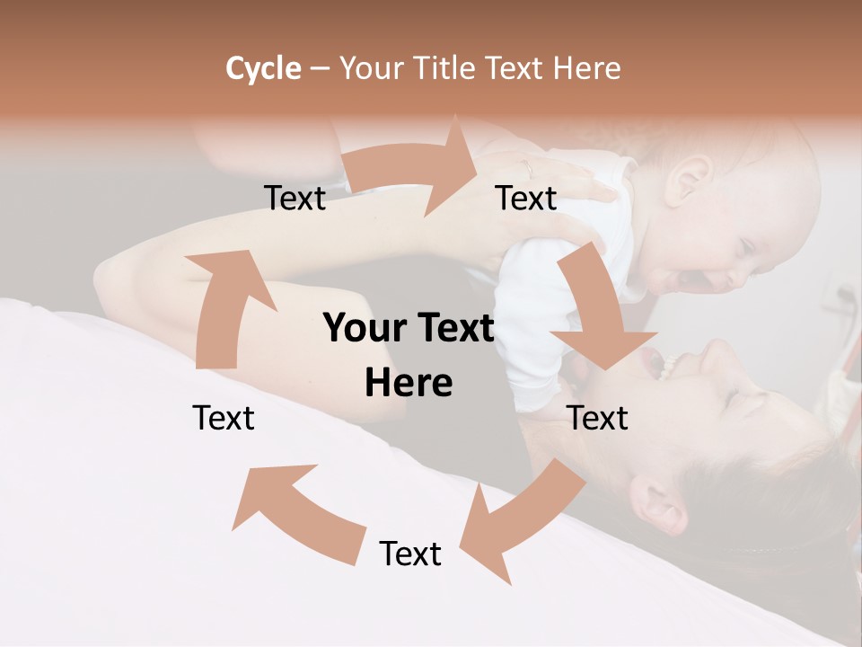 Carefree Offspring Beautiful PowerPoint Template